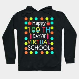 100 Days Of School Virtual Learning Distance Quarantine Gift Hoodie